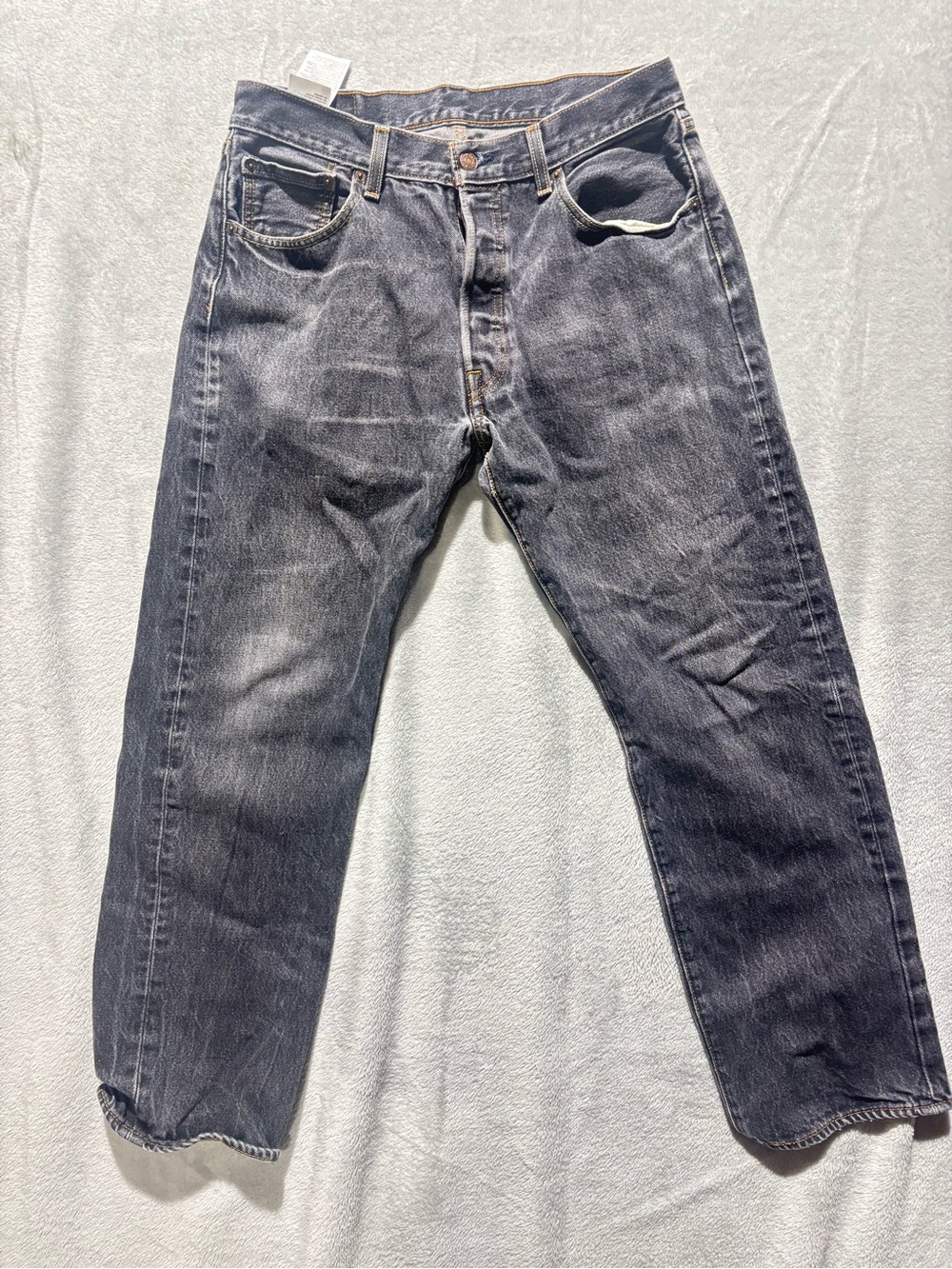 Levi's Men's Straight Jeans - Faded Black Denim